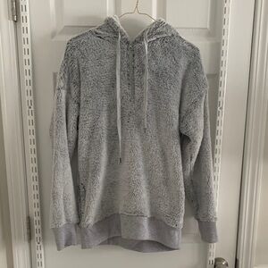 Aerie Soft Gray Fleece Jacket